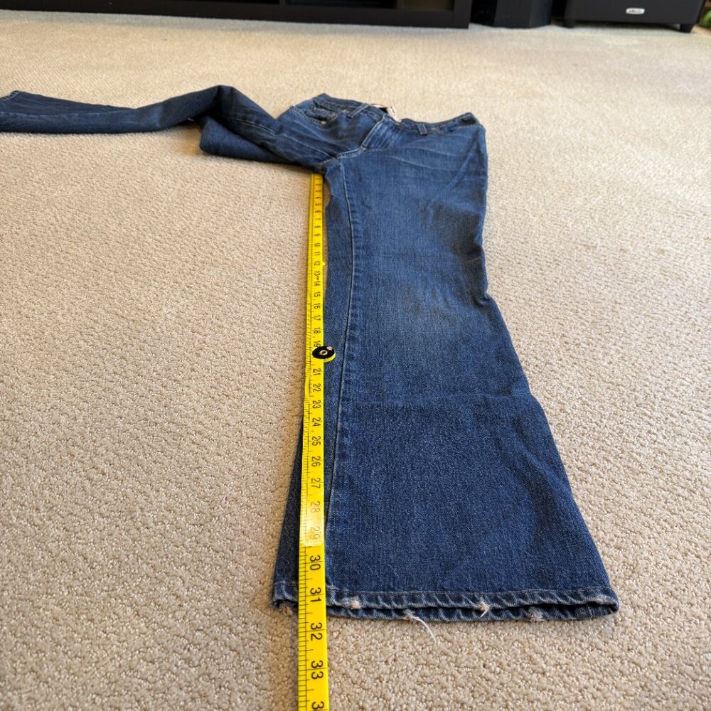 Mavi Jean Y2K 136 Molly Flare Low Rise Zip Fly Rigid Boho Medium Wash Size 29 - Picture 9 of 13